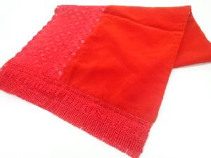 ビロードレース草花模様ショール